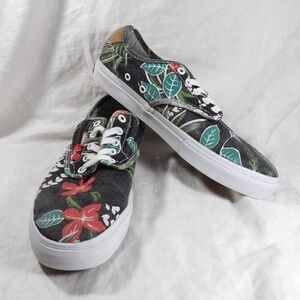 Vans Hawaiian Tropical Print Lace Up Sneakers Mens Size 8.5